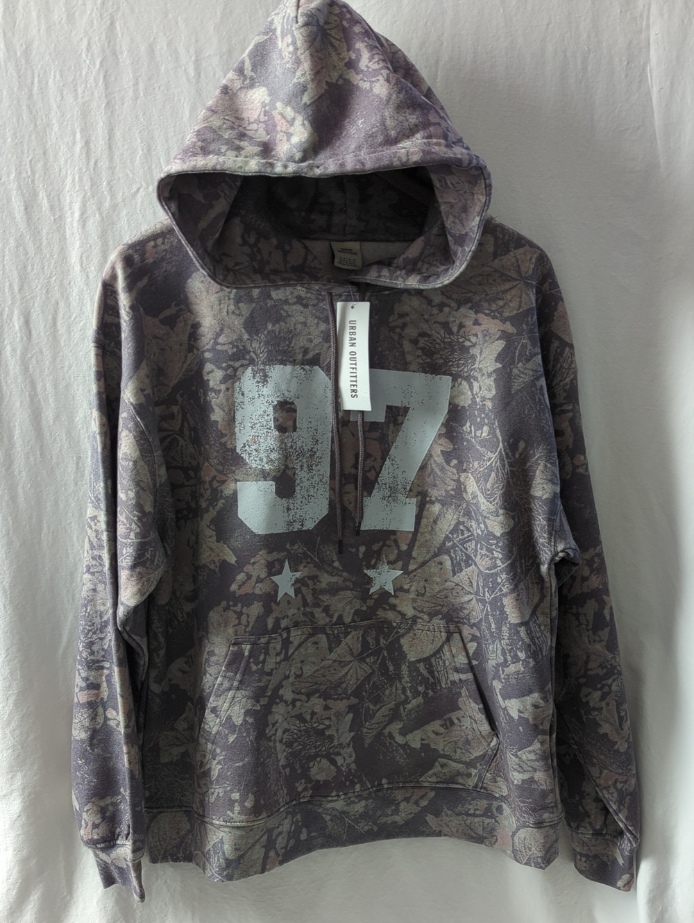 NWT Urban Outfitters Camo 97 Oversized Graphic Hoodie Sweatshirt Green S M